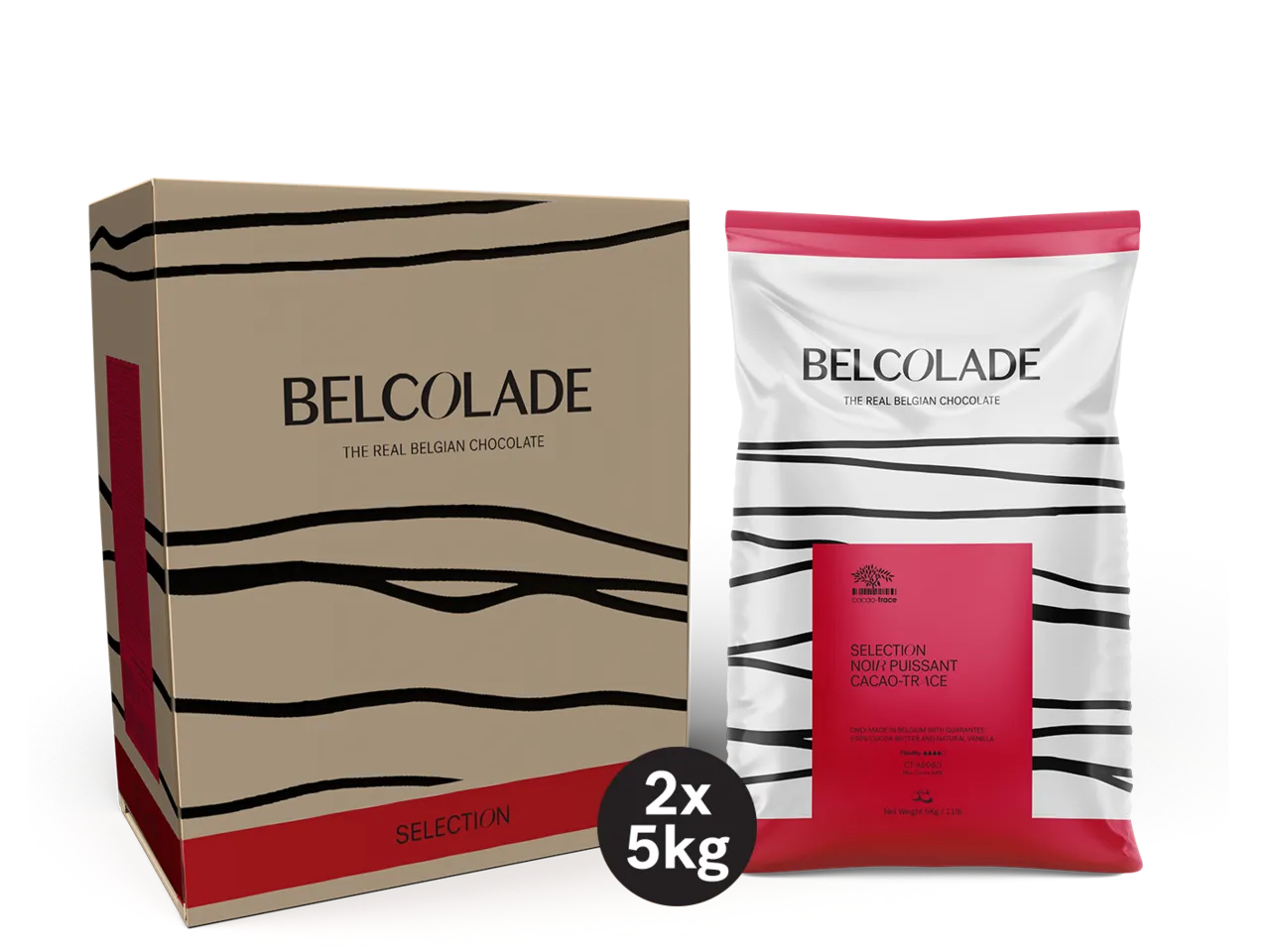 ベルコラーデ チョコレーSELECTION NOIR SUPERIEUR 5kg Belcolade Selection Noir Superieur Cacao-Trace - Belcolade